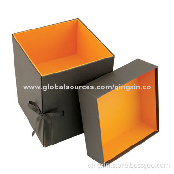 Rigid Gift Box, Made of Cardboard and Paperboard, OEM Orders Welcomed